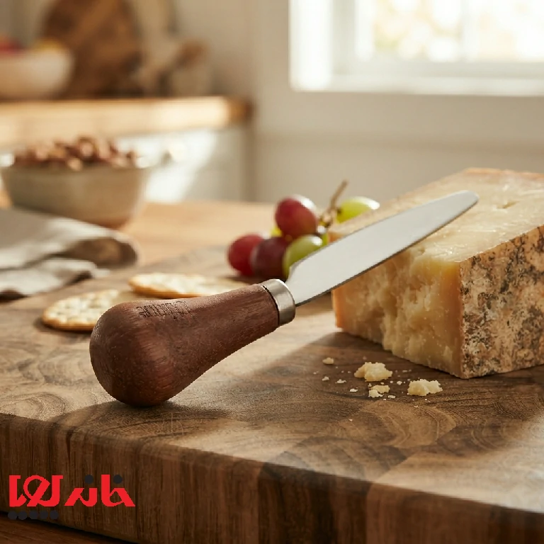 Spatula_on_wooden_cheese_board_202608301028 کاردک