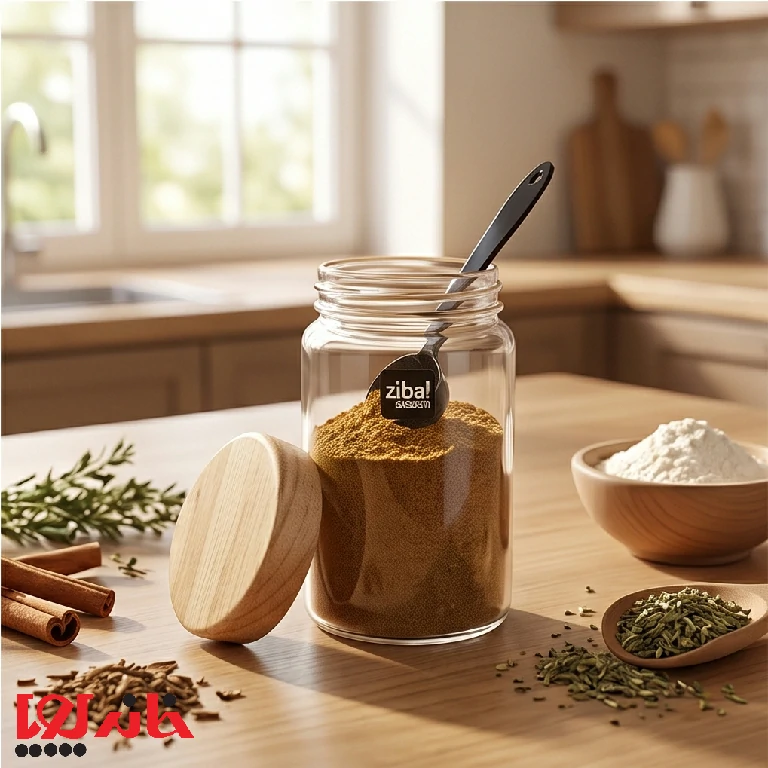 خرید جا ادویه درب چوب جا ادویه درب چوب